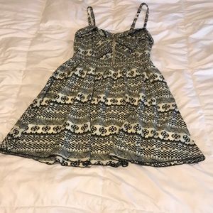 Aztec printed skater dress